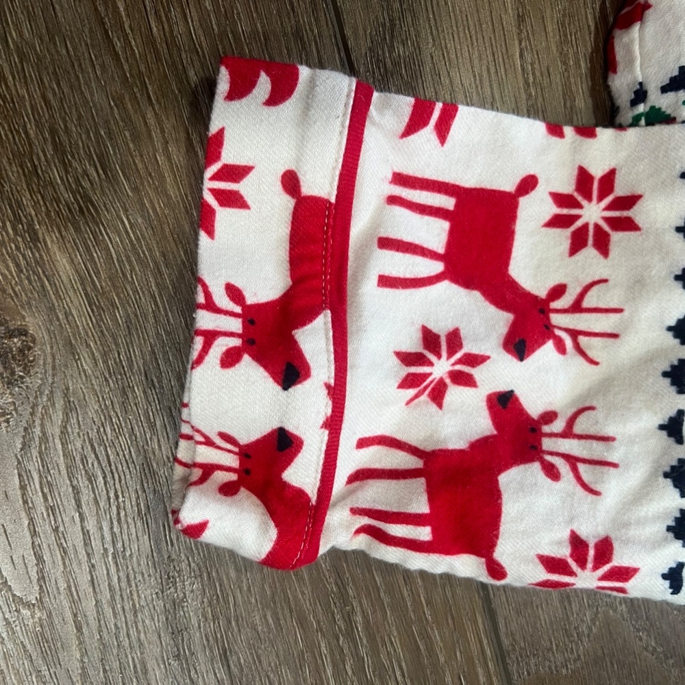 Hanna Andersson Dear Deer Holiday Flannel Scandinavian Night Shirt Nightgown M - Picture 12 of 12